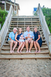 Cute family portrait session in Corolla, North Carolina in the Outer Banks